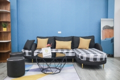 Sofa góc chất liệu vải hiện đại mẫu 03