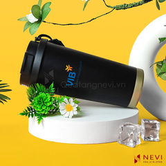 bình giữ nhiệt 500ml màu đen có kiểu dáng thiết kế đẹp