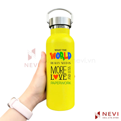 bình giữ nhiệt bằng thép không gỉ thiết kế đẹp, cung cấp bởi Quà tặng Nevi