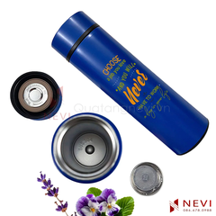 bình giữ nhiệt cấu tạo inox 304 in khắc tùy chỉnh, cung cấp bởi Quà tặng Nevi