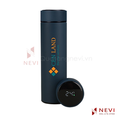 bình giữ nhiệt có màn hình Led hiển thị nhiệt độ, thiết kế đẹp, cung cấp bởi Quà tặng Nevi