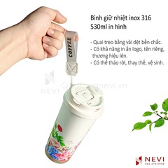 bình giữ nhiệt inox 316 có quai xách bằng vải dệt rất nhiều ưu điểm nổi bật