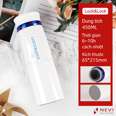 bình giữ nhiệt lock&lock Feather Light màu trắng xanh, cung cấp bởi Quà tặng Nevi