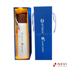 bình giữ nhiệt nắp gỗ, 500ml, in logo làm quà tặng, cung cấp bởi Quà tặng Nevi