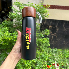 Bình Giữ Nhiệt Nắp Vân Gỗ