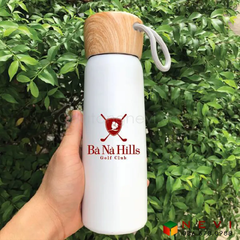 Bình Giữ Nhiệt Nắp Vân Gỗ