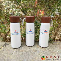 Bình Giữ Nhiệt Nắp Vân Gỗ