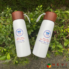 Bình Giữ Nhiệt Nắp Vân Gỗ