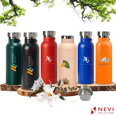 bình giữ nhiệt có quai xách inox thiết kế đẹp cung cấp bởi Quà tặng Nevi