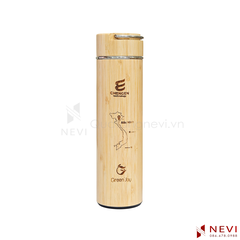 bình giữ nhiệt vỏ tre khắc tên theo yêu cầu