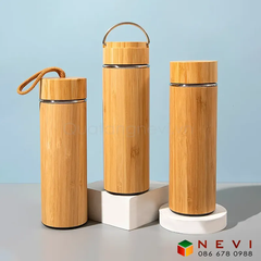 Bình Giữ Nhiệt Vỏ Tre 500ml