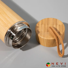 Bình Giữ Nhiệt Vỏ Tre 500ml
