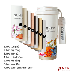 cấu tạo nhiều lớp vật liệu của bình giữ nhiệt inox 316