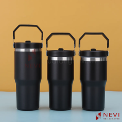 cốc giữ nhiệt có quai xách màu đen