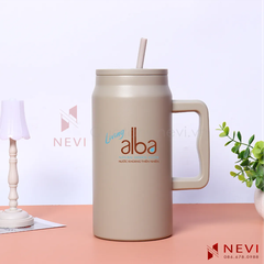 cốc giữ nhiệt màu be mẫu mới 1500ml tại quà tặng nevi