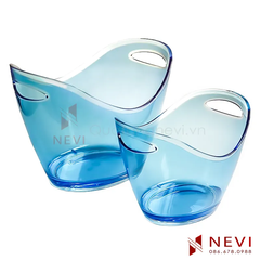 xô đá nhựa trong suốt 4l 8l tại quà tặng nevi