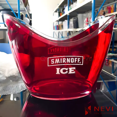 mẫu xô đá trong suốt in logo cung cấp bởi Nevi gift