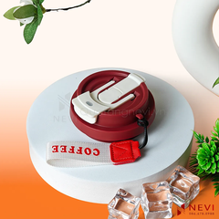 nắp cốc giữ nhiệt inox 316 bằng nhựa PP, có 2 chế độ uống tiện lợi