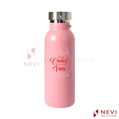 quà tặng bình giữ nhiệt có quai xách, màu hồng, cung cấp bởi Quà tặng Nevi