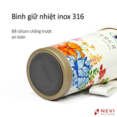 hình ảnh chi tiết đế silicon chống trượt của bình giữ nhiệt inox 316