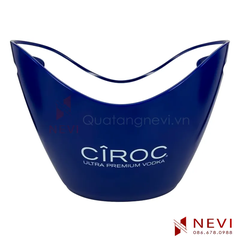Xô Đá Nhựa Màu Cao Cấp 2 Lớp