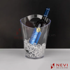 mẫu xô đá nhựa trong suốt in logo tại quà tặng nevi