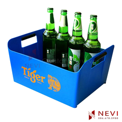 xô đá hình chữ nhật in logo bởi quà tặng nevi