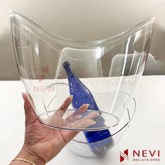 Xô Đá Nhựa Acrylic  Trong Suốt Cao Cấp