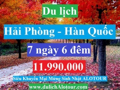 TOUR HẢI PHÒNG - HÀN QUỐC :SEOUL – NAMI – EVERLAND – THÁP NAM SAN