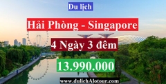 TOUR HẢI PHÒNG - SINGAPORE - SENTOSA 4 NGÀY 3 ĐÊM (VietNam Airlines)