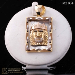Mặt dây nam vàng 18k M2104