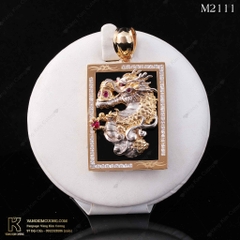 Mặt dây nam vàng 16k M2111