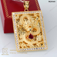 Mặt dây nam vàng 18k M2046