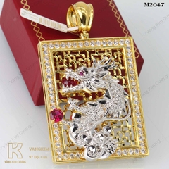 Mặt dây nam vàng 18k M2047
