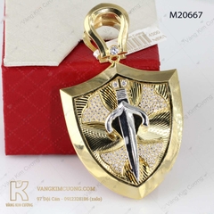 Mặt dây nam vàng 18k M2067