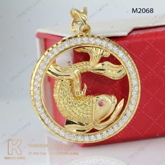 Mặt dây nam vàng 18k M2068