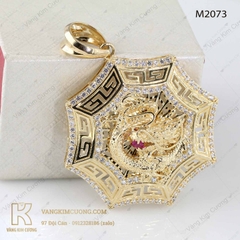 Mặt dây nam vàng 18k M2073