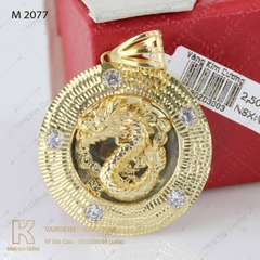 Mặt dây nam vàng 18k M2077