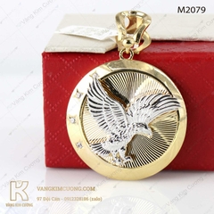 Mặt dây nam vàng 18k M2079