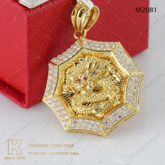 Mặt dây nam vàng 18k M2081