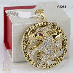 Mặt dây nam vàng 18k M2083