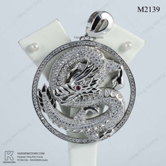 Mặt dây nam vàng 18k M2139