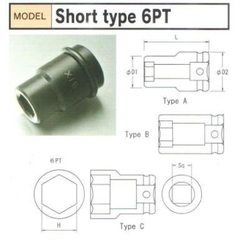 Đầu khẩu vặn ốc 3/8 BP308