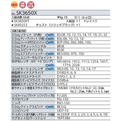 Bộ dụng cụ KTC SK3650X