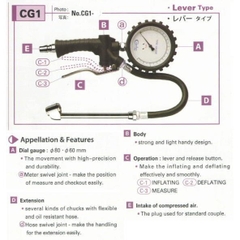 Đồng hồ bơm lốp Condor CG1-10