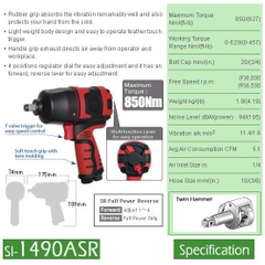 Súng vặn ốc 1/2 inch SI-1490ASR