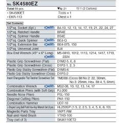 Bộ dụng cụ KTC SK4580EZ