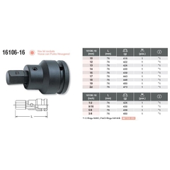 Đầu lục giác 3/4 inch 16106.16