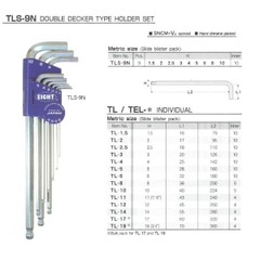 Bộ lục giác chìm EIGHT TLS-9NP