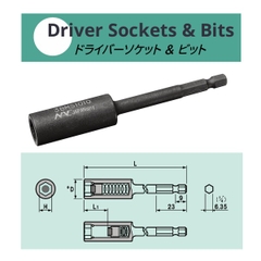 Đầu bit khẩu từ tính NAC 3BMS